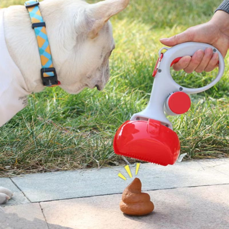 Dog Poop Scooper with Waste Bags – Portable & Hygienic