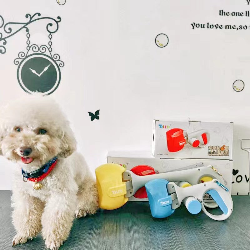 Dog Poop Scooper with Waste Bags – Portable & Hygienic