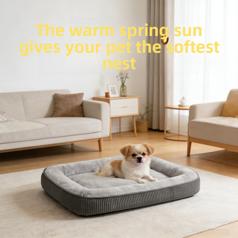 Cozy All-Season Pet Bed | Soft Nest for Dogs & Cats