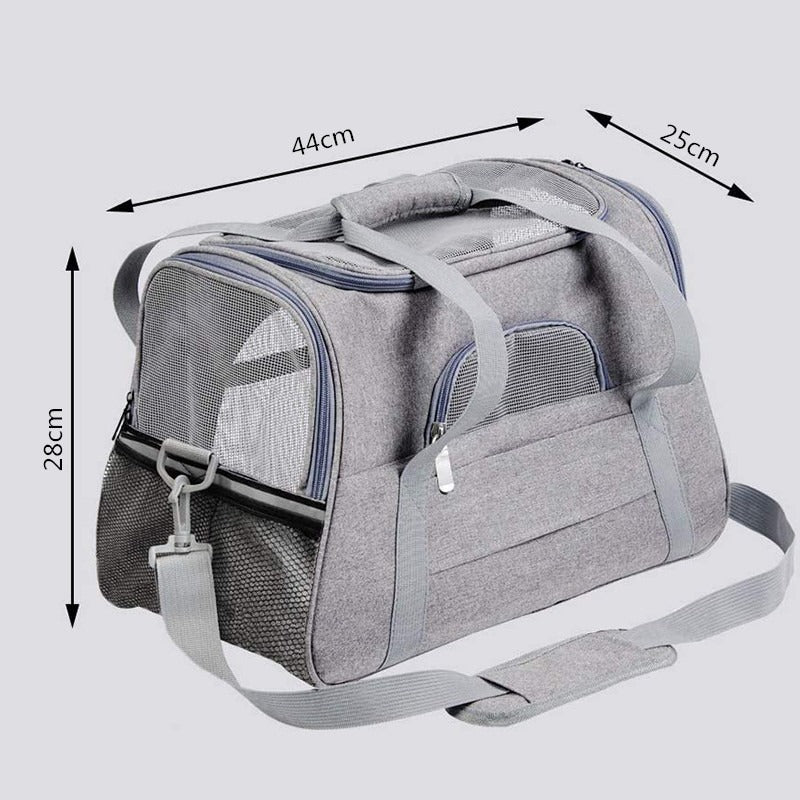 Pet Carrier Bag for Cats & Small Dogs – Soft, Breathable & Foldable