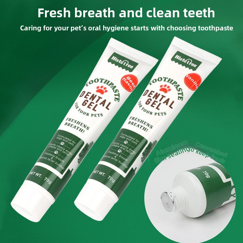 Pet Toothpaste for Dogs & Cats – Whitening & Stain Removal Oral Care