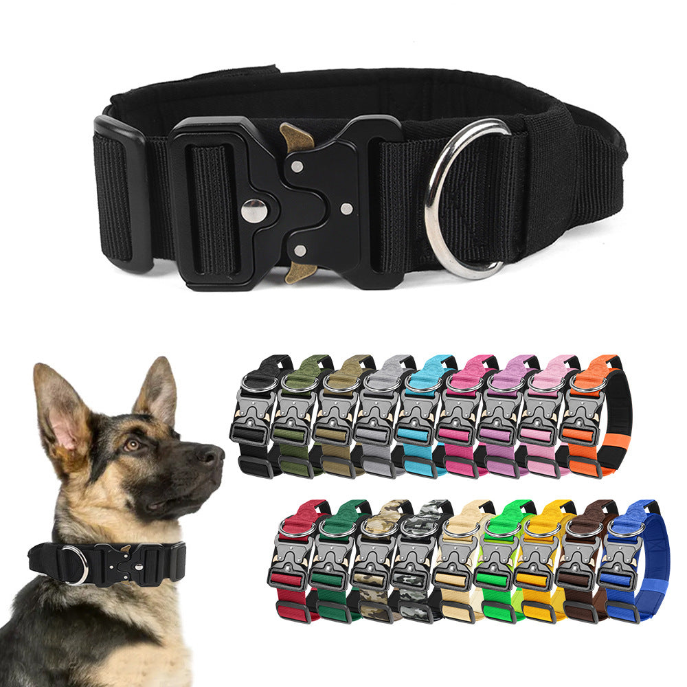 Tactical Dog Collar with Reflective Strips