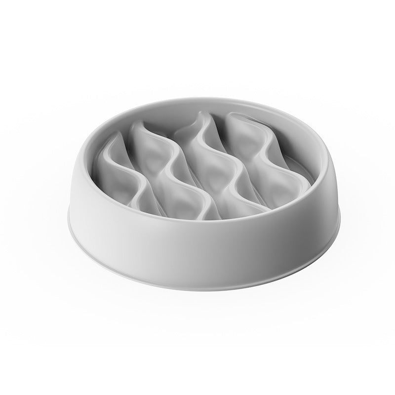 Pet Slow Feeding Bowl for Cats and Dogs Anti-Choking Non-Slip PP Food Dish
