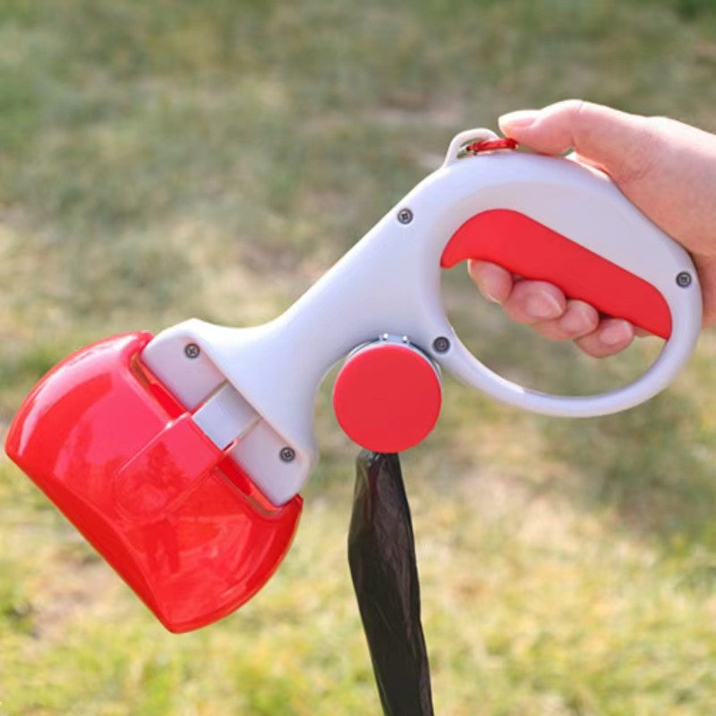 Dog Poop Scooper with Waste Bags – Portable & Hygienic