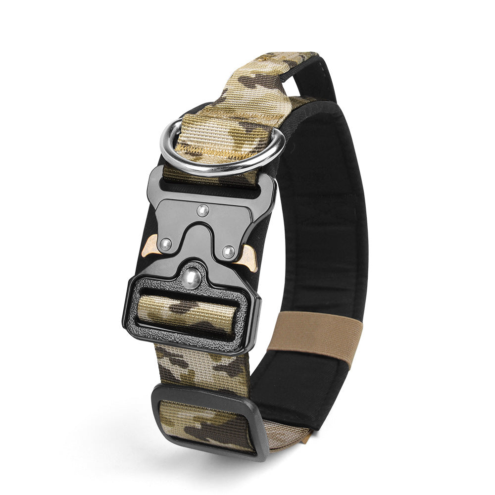 Tactical Dog Collar with Reflective Strips