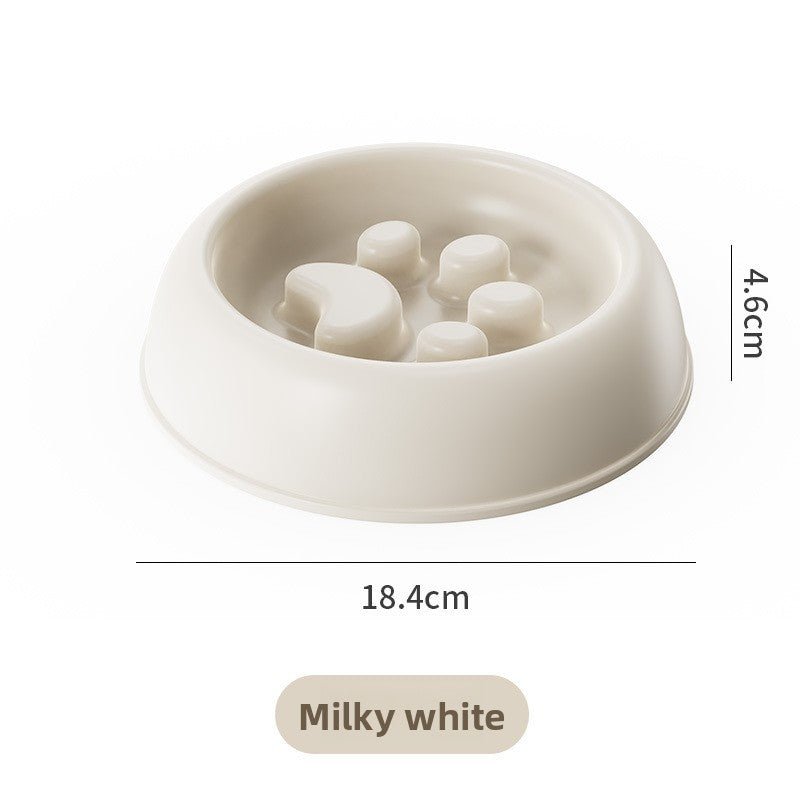 Pet Slow Feeding Bowl for Cats and Dogs Anti-Choking Non-Slip PP Food Dish
