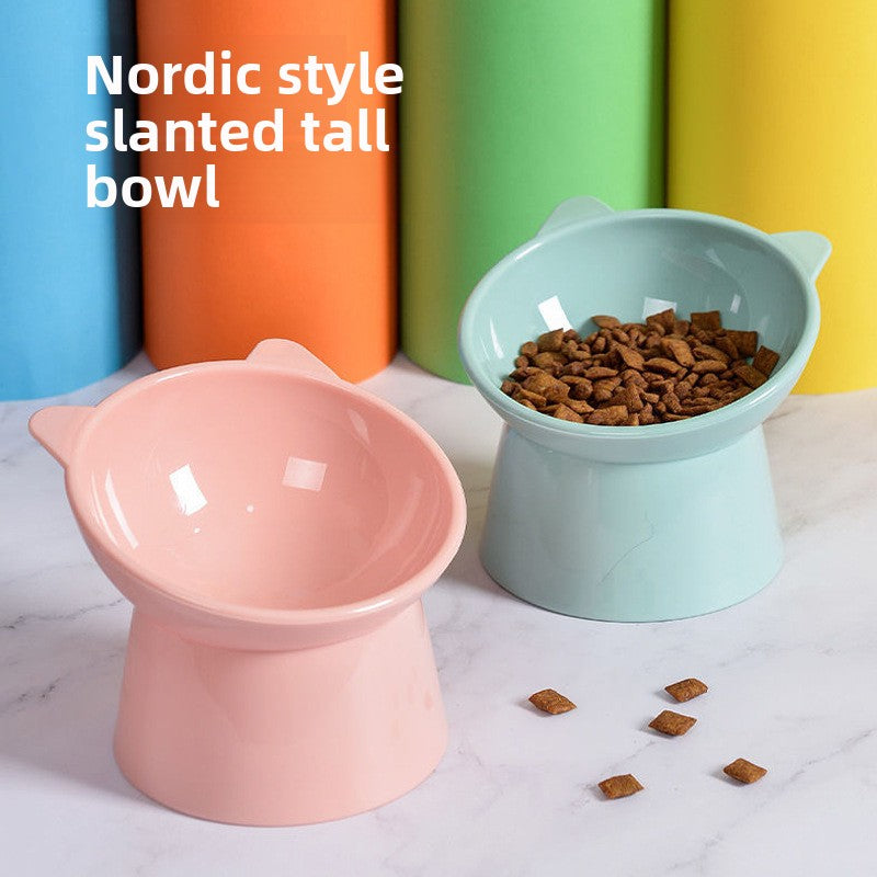 Elevated Anti-Tip Cat Bowl | Ergonomic Nordic Design