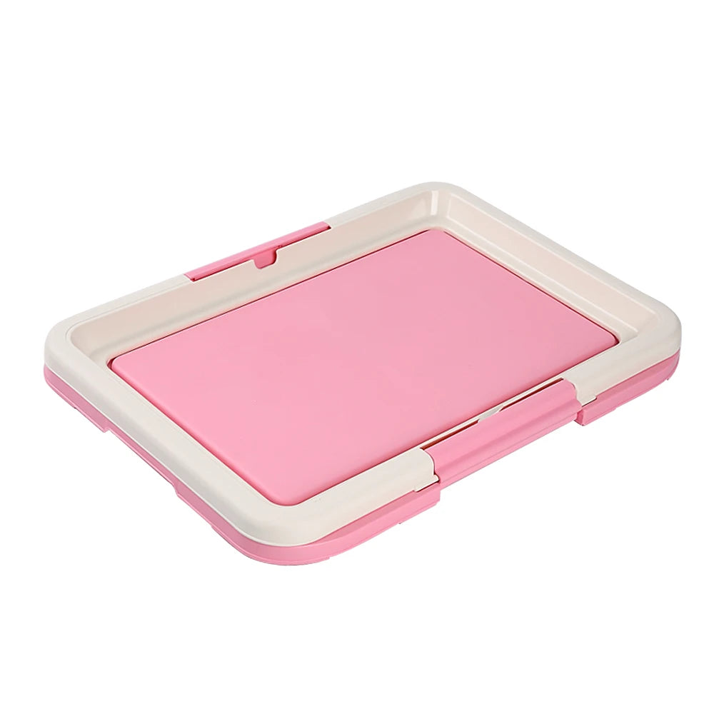 Portable Dog Potty Training Tray – Indoor Puppy Pad Holder for Small Dogs & Cats