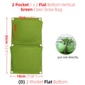 1-6 Pockets Green Grow Bags Vertical Cross Wall Hanging Planting Bags Planter Garden Vegetables Living Garden Bag Home Supplies