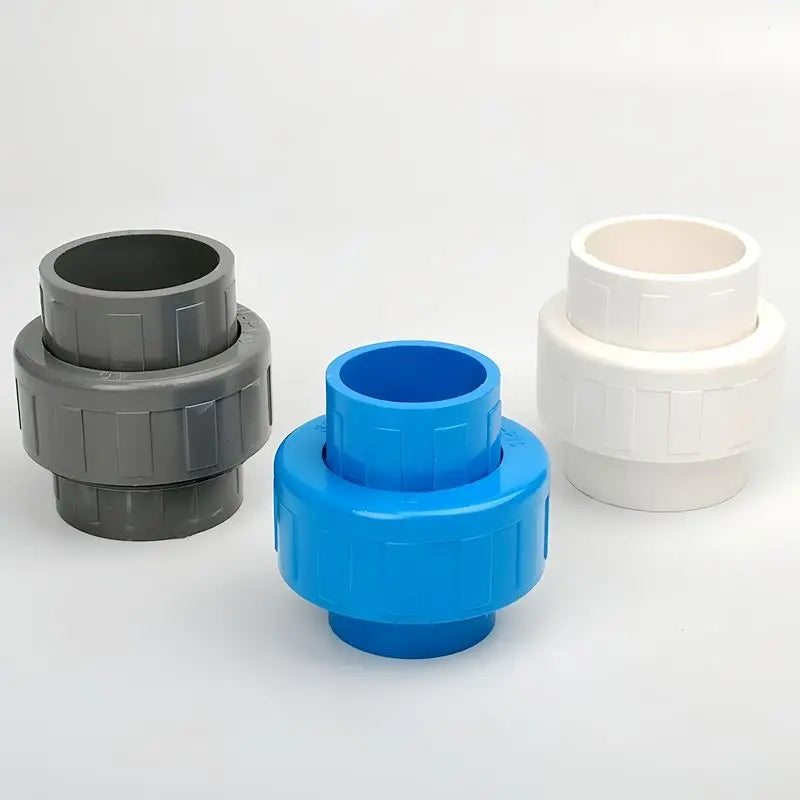 1PC I.D 20~63mm PVC Union Connector Aquarium Fish Tank Water Pipe Plastic Quick Fittings Irrigation Garden Watering Tube Adapter