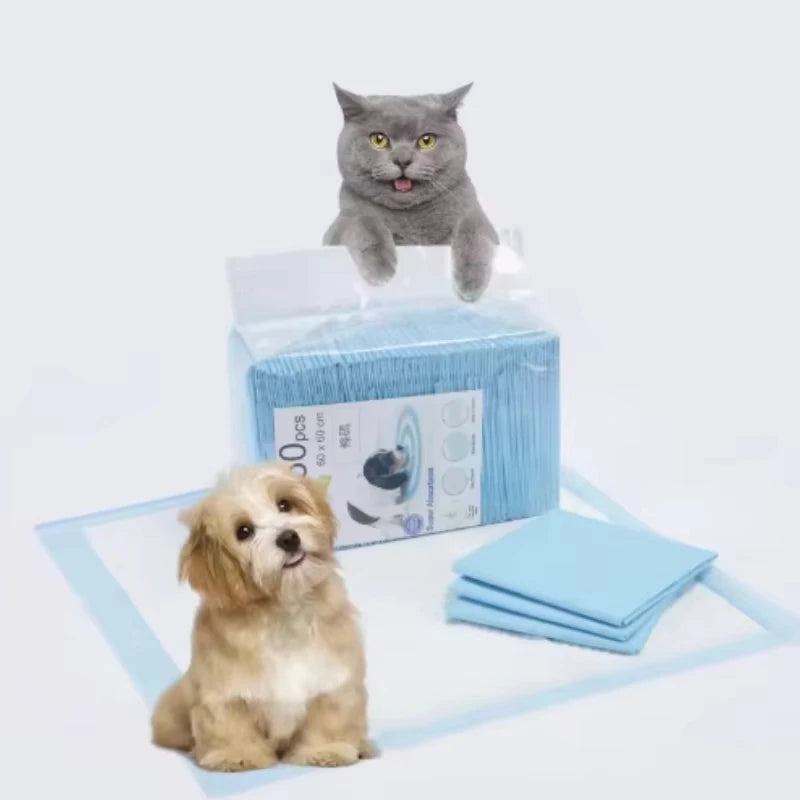 Super Absorbent Pet Diaper Dog Pee Pads Quickdry Disposable Urine Nappy Mat For Cats Dog Diapers Deodorant Pet Supplies
