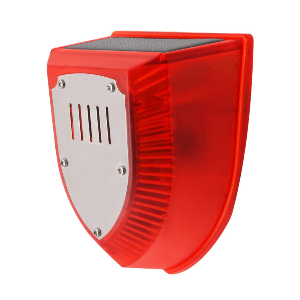 Solar Alarm Animal Repellent Anti-wild Boar Drive Professional Alarmanti-theft Flashing Remote Control Siren Sensor Alarm Light