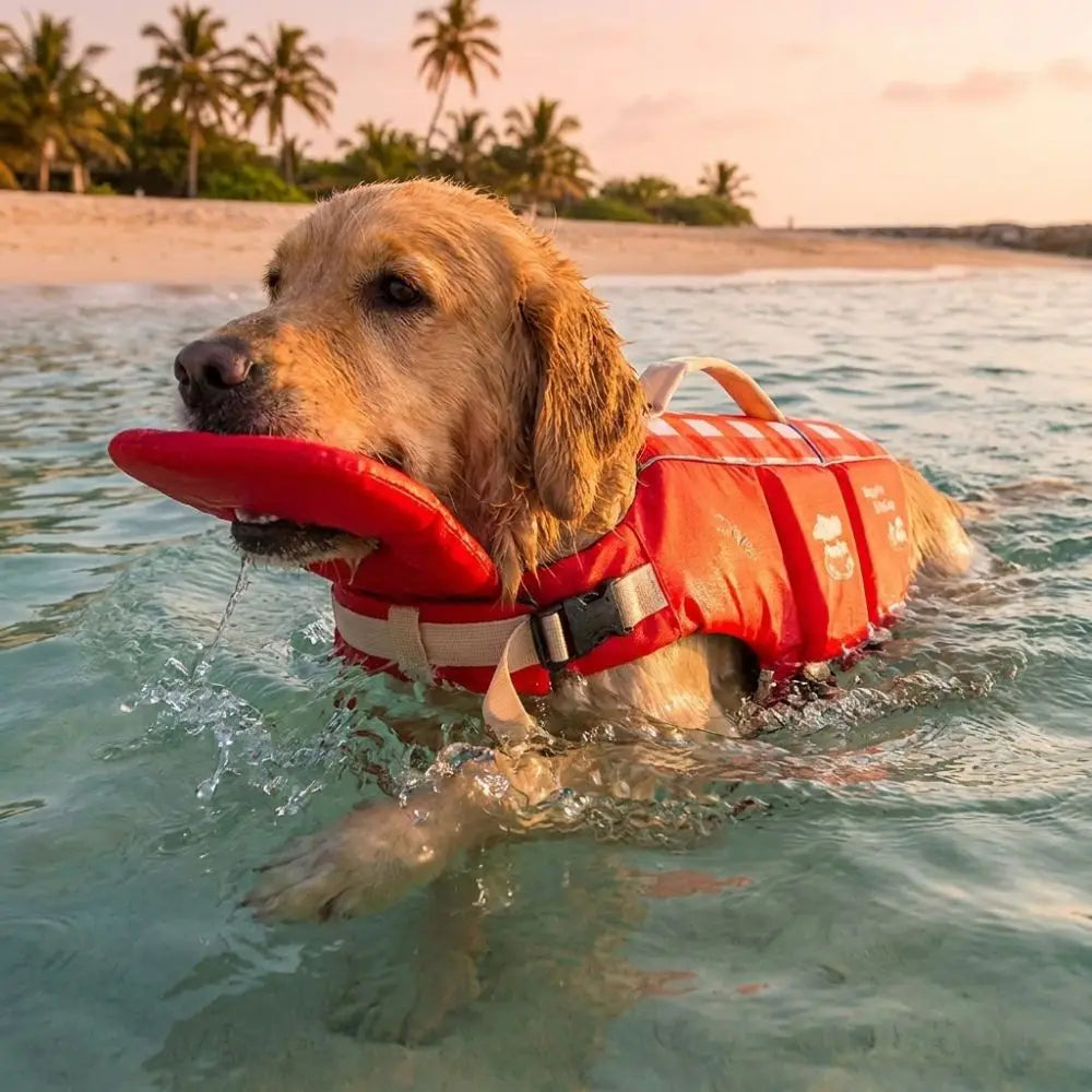 Waterproof Dog Life Jacket — Adjustable Safety Vest for Dogs