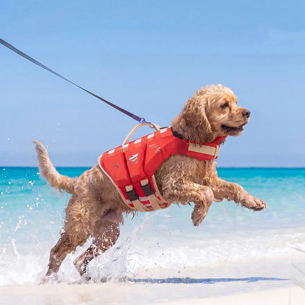 Waterproof Dog Life Jacket — Adjustable Safety Vest for Dogs