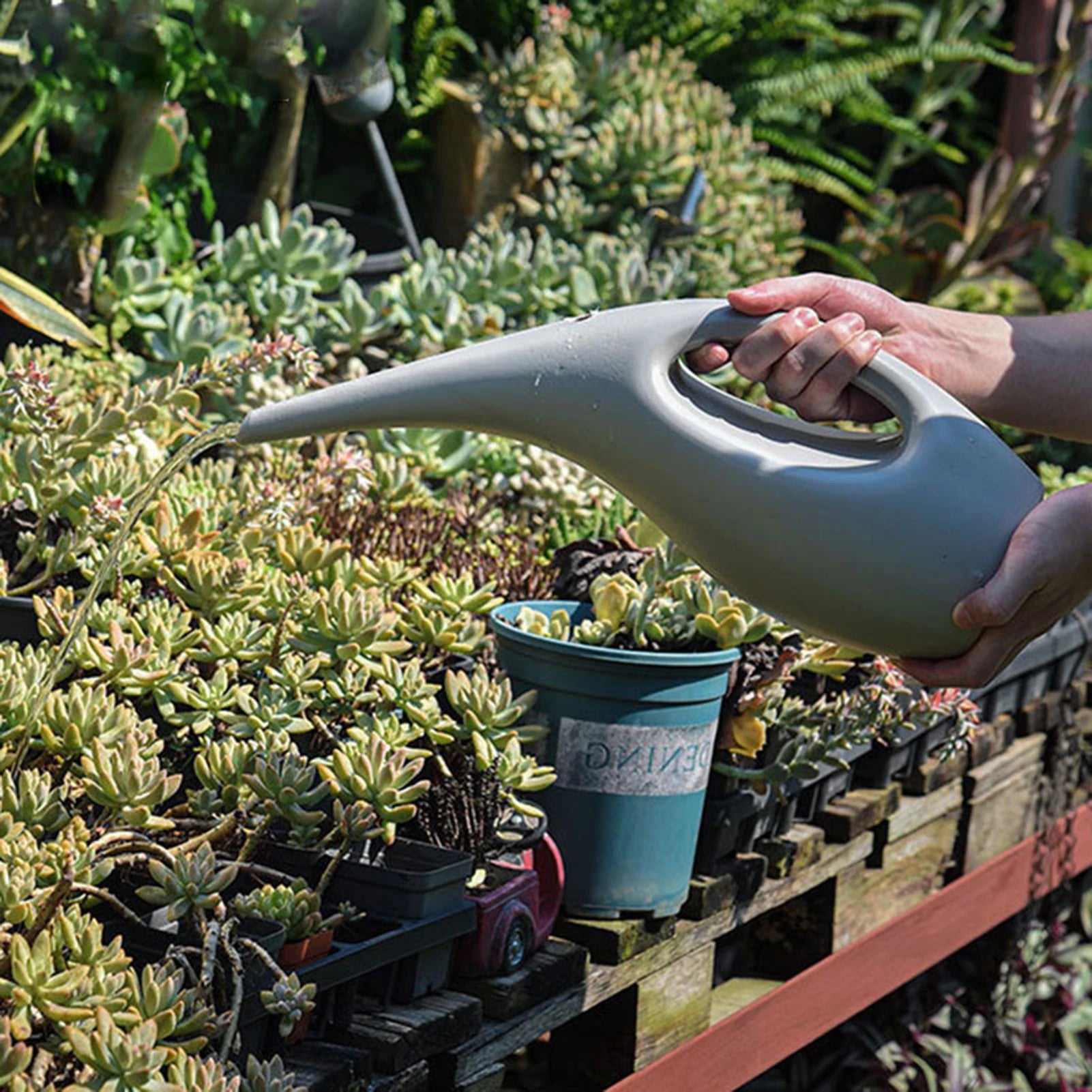 Plastic Long Mouth Flower Watering Can Precise Water Guide, Straight To The Root Non-slip, More Convenient To Use