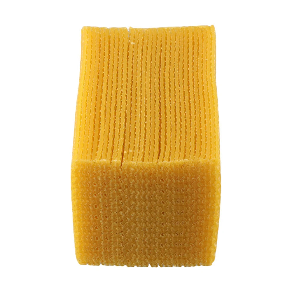 30Pcs Natural Beeswax Sheets Beehive Foundation 9×13.2cm Beeswax Hand-rolled Beeswax Candles Beekeeping-Supplies Yellow
