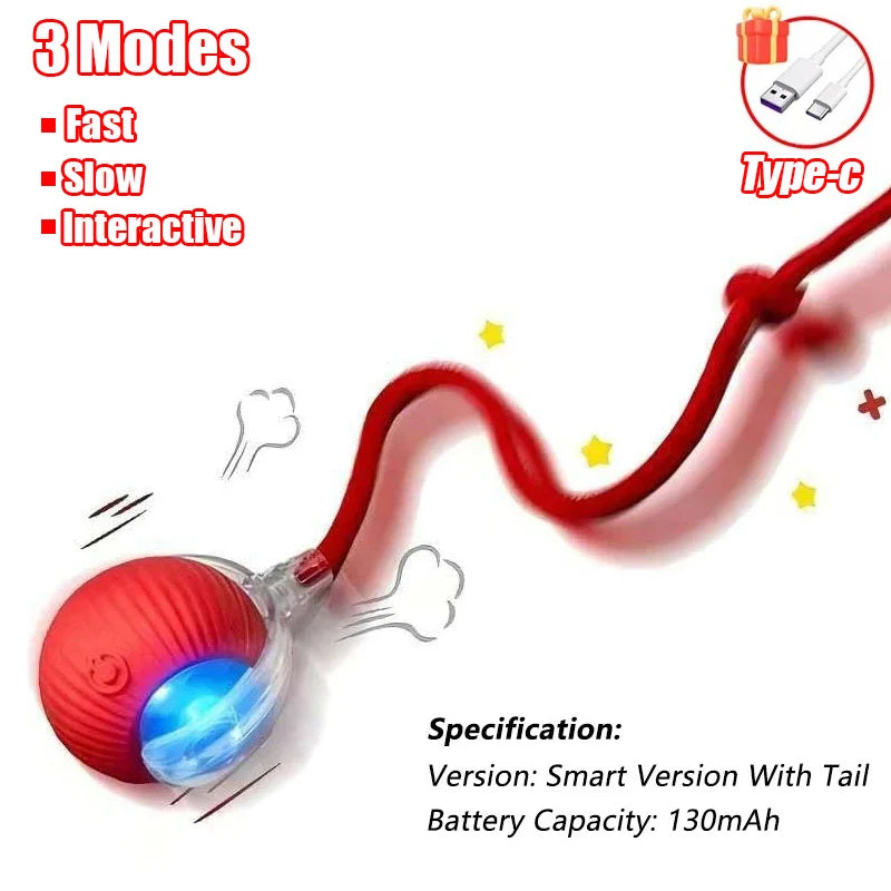 Cat Interactive Ball Toy – Automatic Rolling Smart Electric Toy for Cats