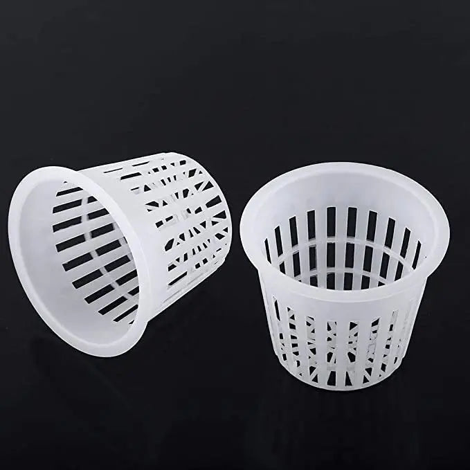 10PCS 3 Inch Hydroponics Cups Slotted Mesh Wide Lip Filter Plant Net Pot Bucket Basket Vegetable Garden Grown Netted Baskets
