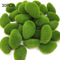 30pcs Green For Garden and Crafting Fake Stone Simulation Plant DIY Decoration Creative Crafts Artificial Moss Rocks 30pcs