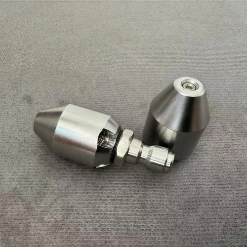 1/4 "Sewer Drainage Cleaning Nozzle Stainless Steel Cleaning Nozzle Hose Nozzle Garden Pipeline Cleaning Tool 10L/Min~30L/Min
