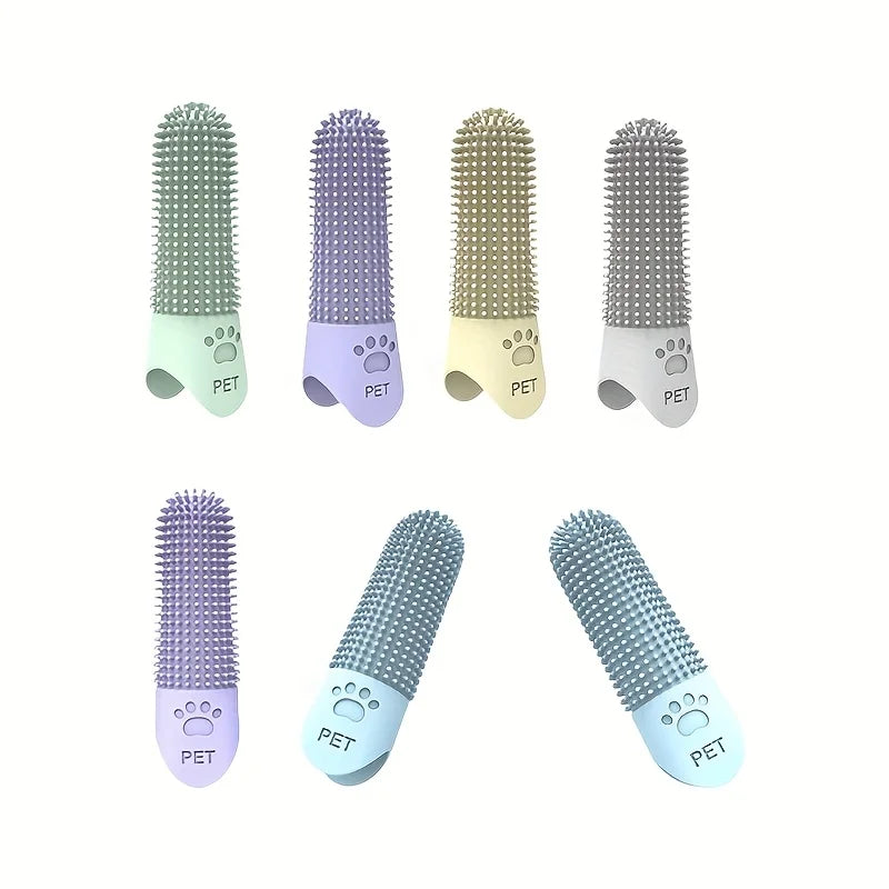 360° Finger Toothbrush for Dogs & Cats | Soft Silicone Pet Dental Cleaning Tool