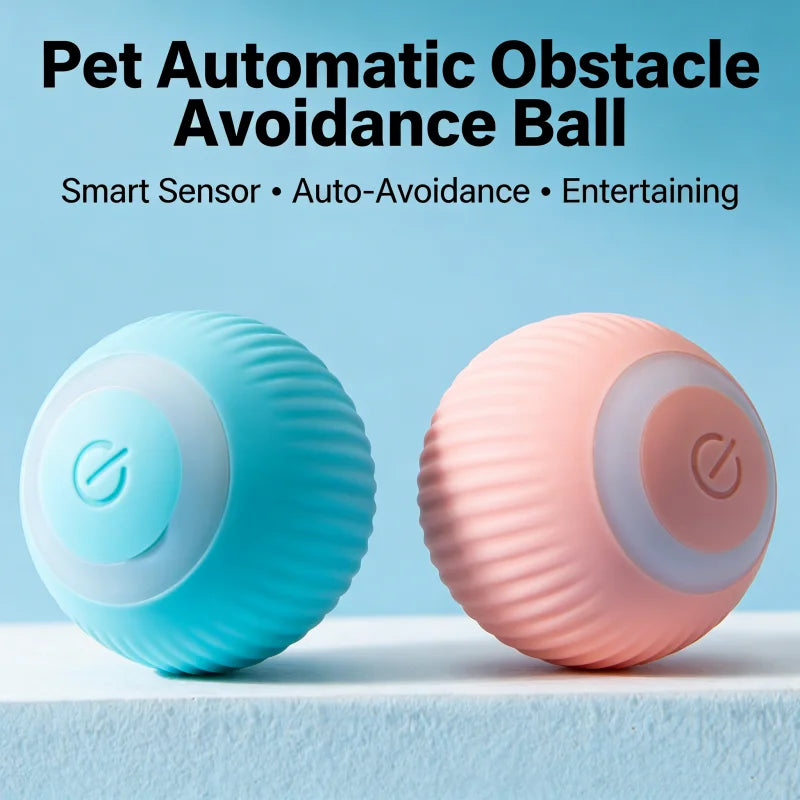 Electric Rolling Ball Cat Toy – Bite-Resistant Interactive Self-Amusement