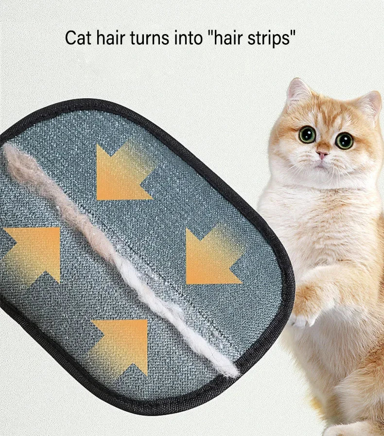 2-in-1 Pet Hair Removal Mitt — Effortlessly Remove Cat & Dog Hair from Sofas, Carpets & Clothes