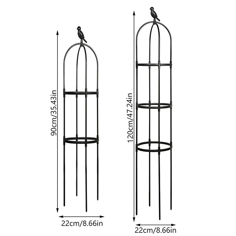 1 Set Climbing Plant Trellis Garden Support Cages For Flowers Plants Support Frame Trellis Climbing DIY Flower Vines Pot Stand
