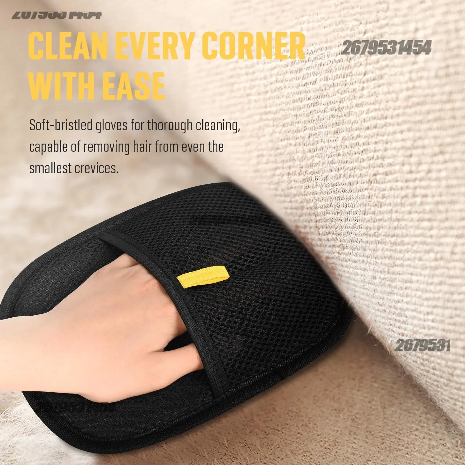 2-in-1 Pet Hair Removal Mitt — Effortlessly Remove Cat & Dog Hair from Sofas, Carpets & Clothes