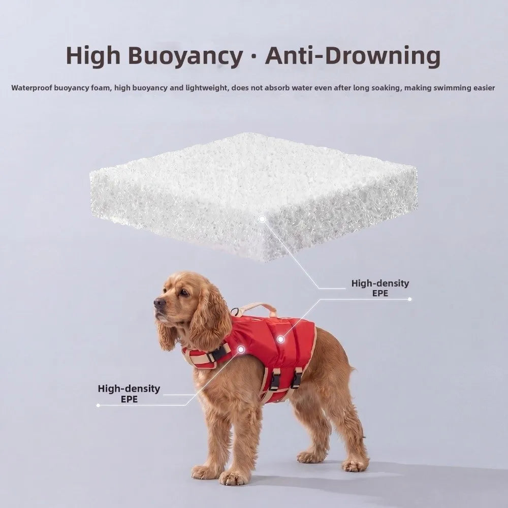 Waterproof Dog Life Jacket — Adjustable Safety Vest for Dogs