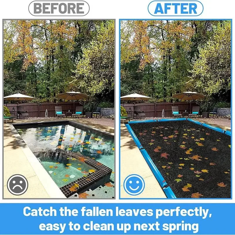 Pool Leaf Net Cover Leaf Netting For Inground And Above Ground Rectangle Pools Fine Mesh Cover Catching Leaves Sunshade