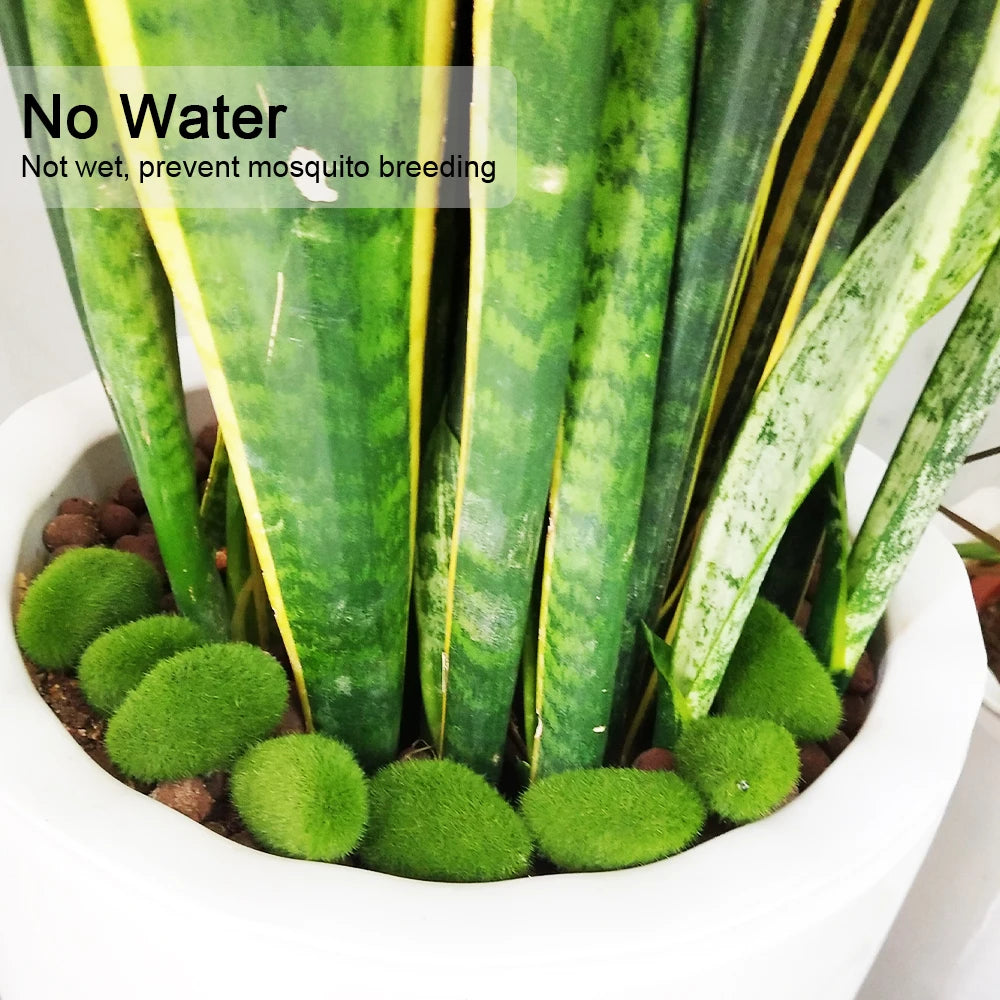 30pcs Green For Garden and Crafting Fake Stone Simulation Plant DIY Decoration Creative Crafts Artificial Moss Rocks 30pcs