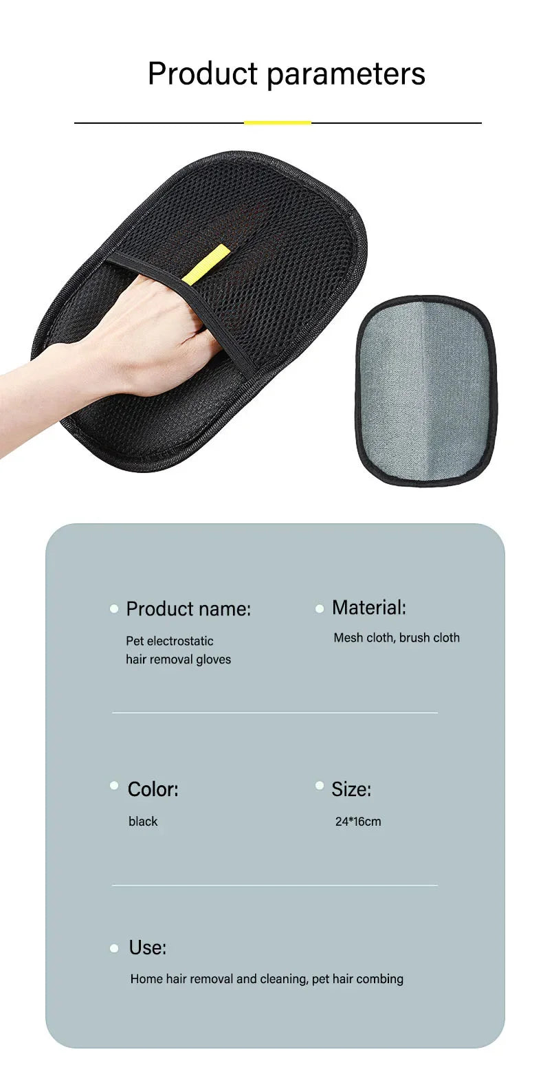 2-in-1 Pet Hair Removal Mitt — Effortlessly Remove Cat & Dog Hair from Sofas, Carpets & Clothes