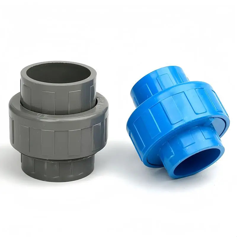 1PC I.D 20~63mm PVC Union Connector Aquarium Fish Tank Water Pipe Plastic Quick Fittings Irrigation Garden Watering Tube Adapter