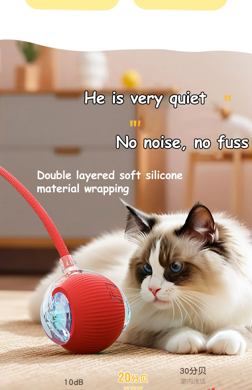 Cat Interactive Ball Toy – Automatic Rolling Smart Electric Toy for Cats