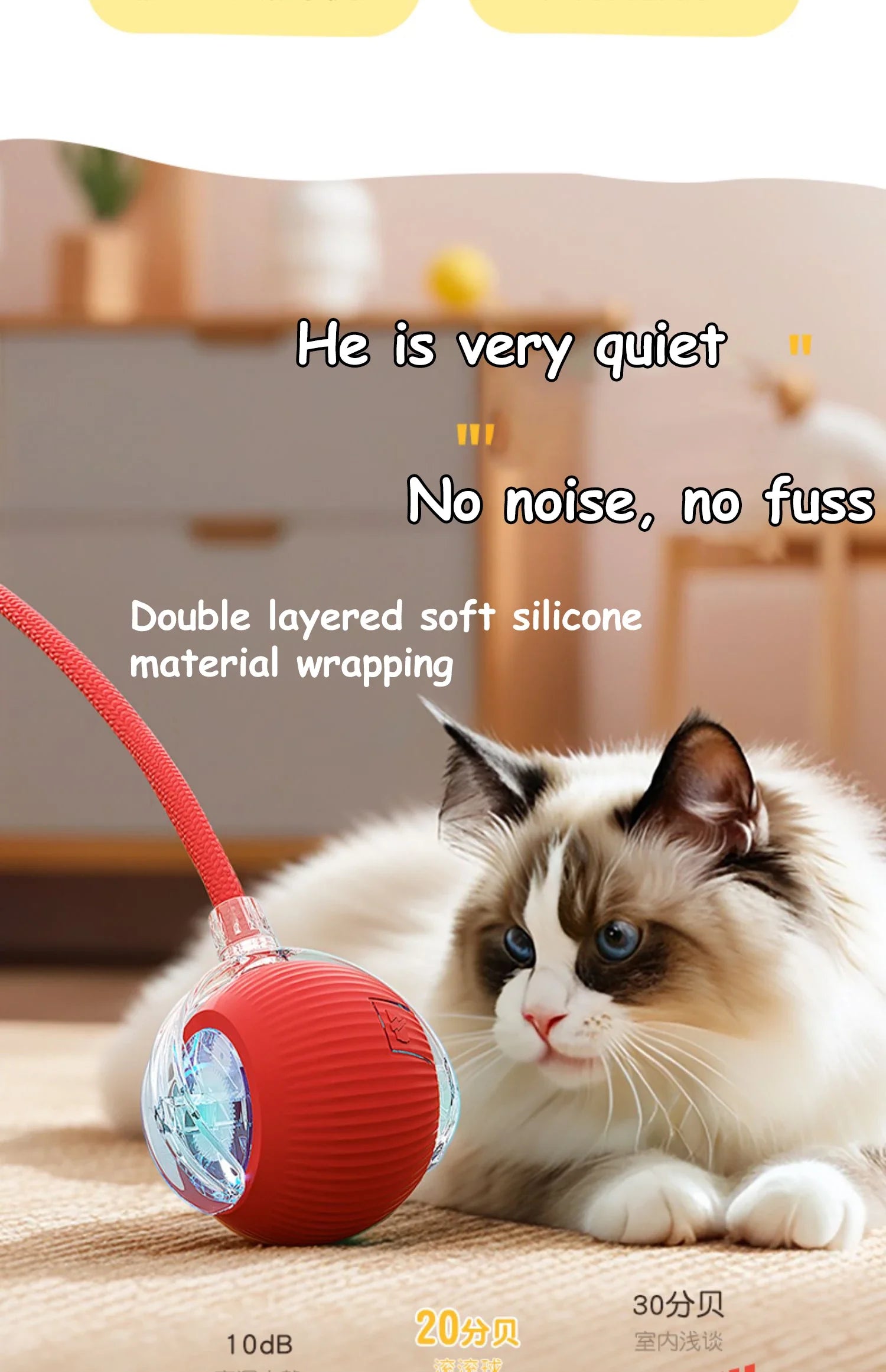 Cat Interactive Ball Toy – Automatic Rolling Smart Electric Toy for Cats