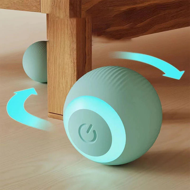 Electric Rolling Ball Cat Toy – Bite-Resistant Interactive Self-Amusement
