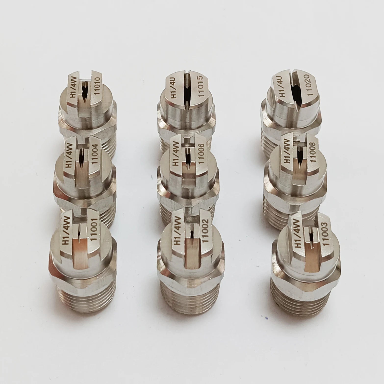 1 Pcs 1/4' SS304 Vee Jet Flat Fan Spray Nozzle, Industrial / Factory Cleaning, Dust Removal Nozzle