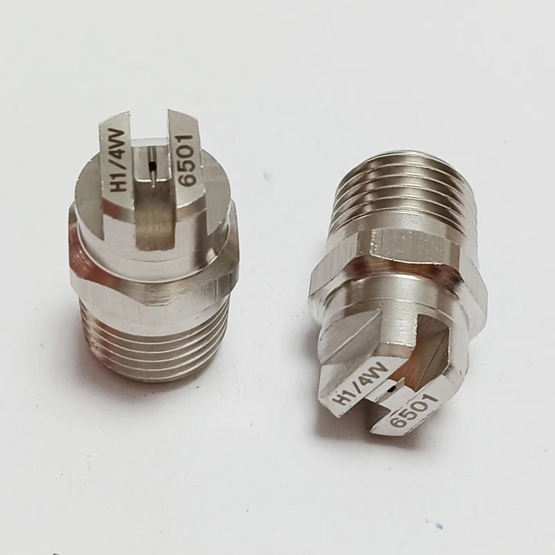1 Pcs 1/4' SS304 Vee Jet Flat Fan Spray Nozzle, Industrial / Factory Cleaning, Dust Removal Nozzle