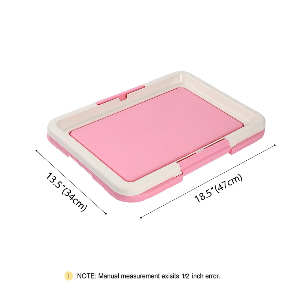 Portable Dog Potty Training Tray – Indoor Puppy Pad Holder for Small Dogs & Cats
