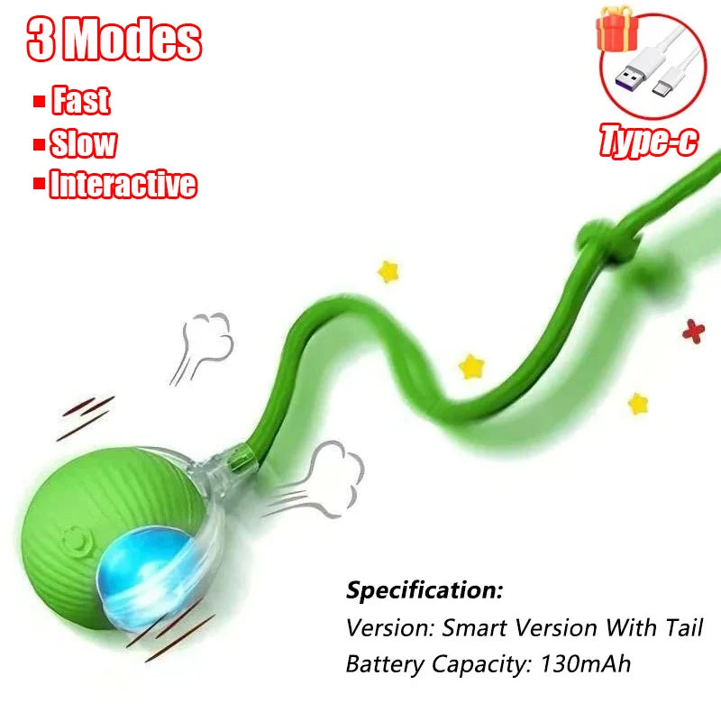 Cat Interactive Ball Toy – Automatic Rolling Smart Electric Toy for Cats