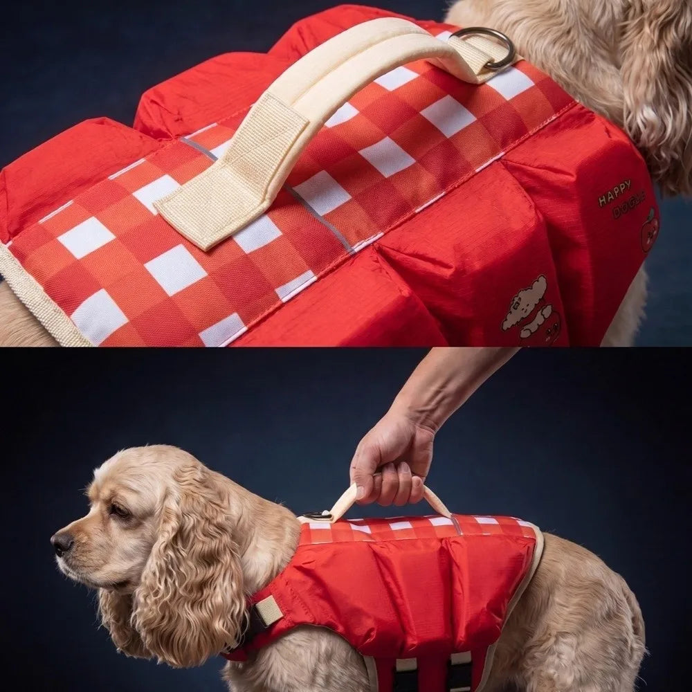 Waterproof Dog Life Jacket — Adjustable Safety Vest for Dogs