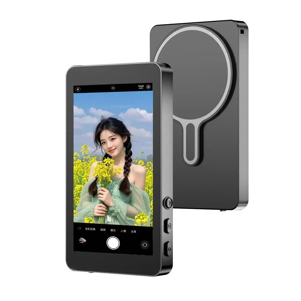 Selfie Monitor Screen Rear Portable Selfie Monitor Vlog Screen Magnetic Vlog Phone Rear Camera For Selfie Vlog Live Stream