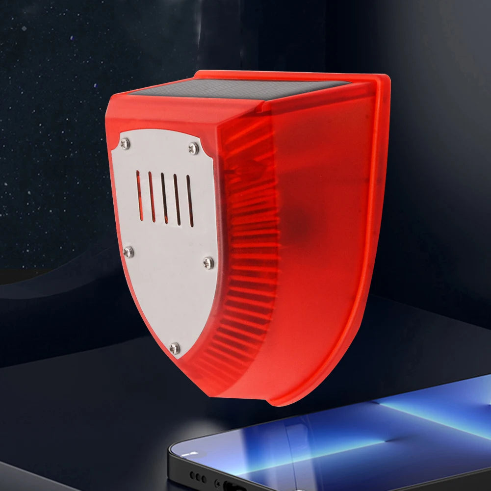 Solar Alarm Animal Repellent Anti-wild Boar Drive Professional Alarmanti-theft Flashing Remote Control Siren Sensor Alarm Light