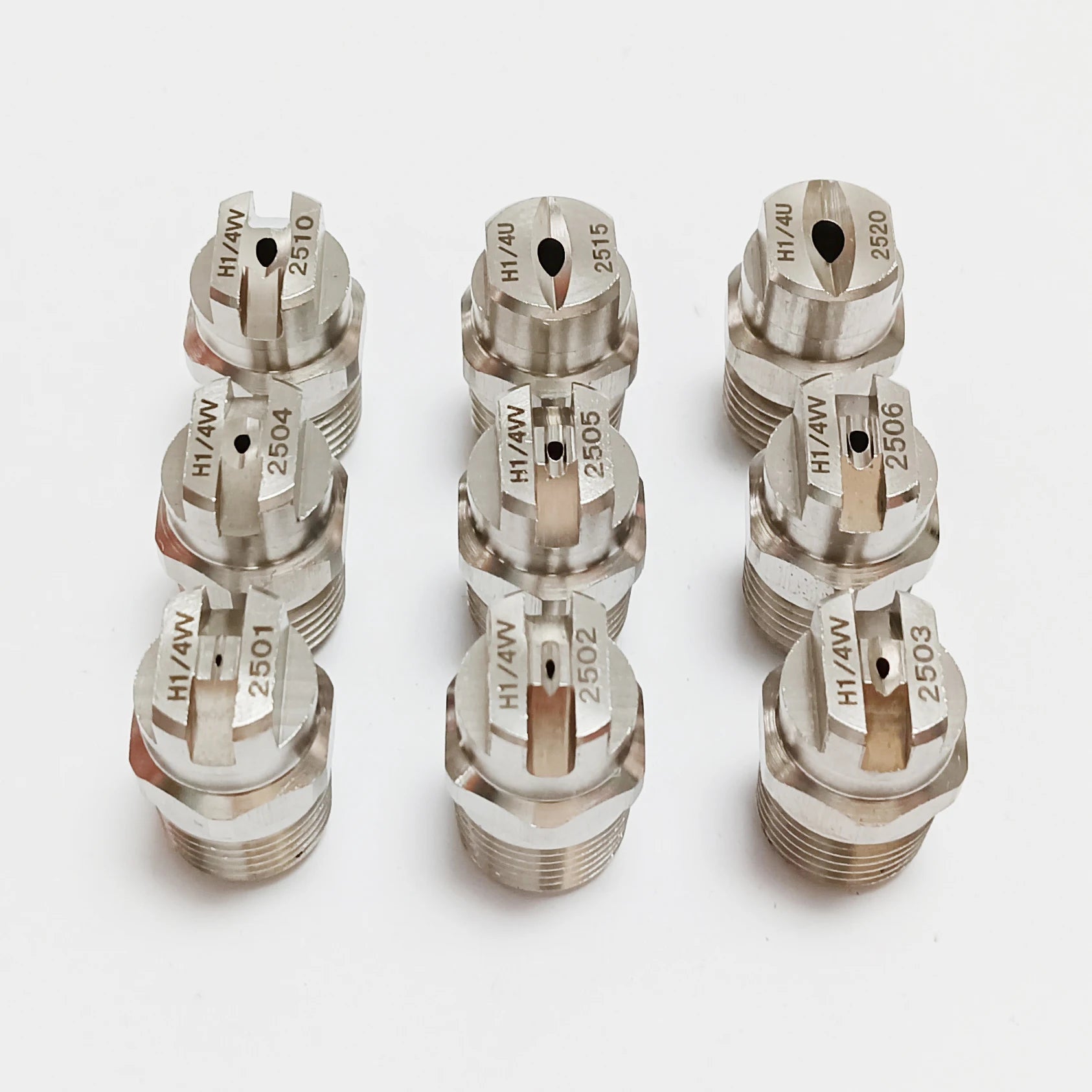 1 Pcs 1/4' SS304 Vee Jet Flat Fan Spray Nozzle, Industrial / Factory Cleaning, Dust Removal Nozzle