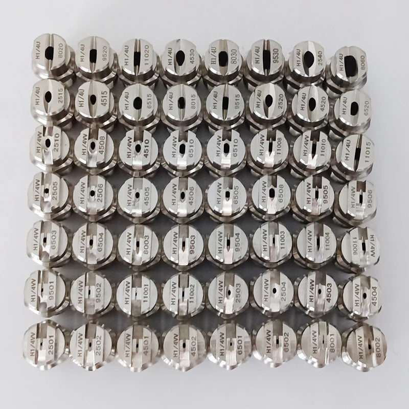 1 Pcs 1/4' SS304 Vee Jet Flat Fan Spray Nozzle, Industrial / Factory Cleaning, Dust Removal Nozzle