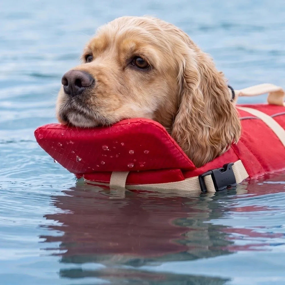 Waterproof Dog Life Jacket — Adjustable Safety Vest for Dogs