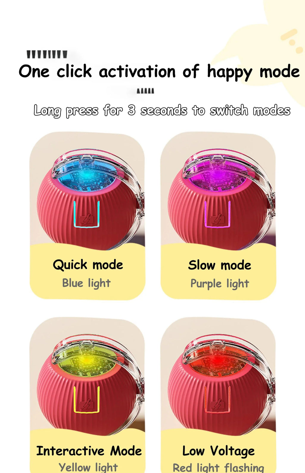 Cat Interactive Ball Toy – Automatic Rolling Smart Electric Toy for Cats