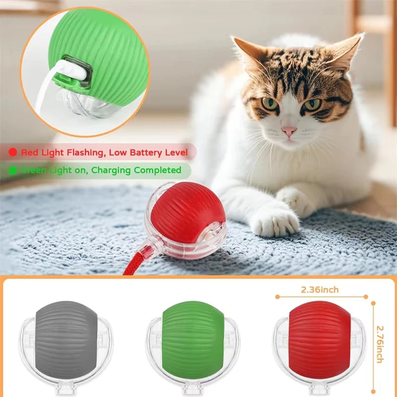 Cat Interactive Ball Toy – Automatic Rolling Smart Electric Toy for Cats