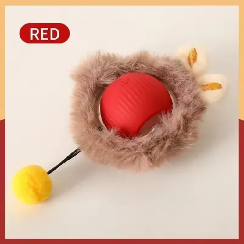 Interactive Smart Cat Toy Ball – USB Rechargeable, Auto Rolling with Sound & Flash